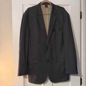 Daniel Cremieux Knit Blazer Grey XL Soft Unstructured Excellent Condition